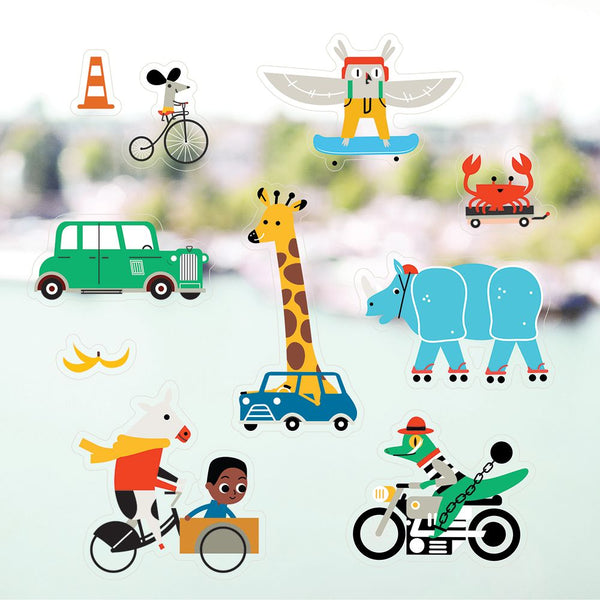 Makii - Turbo Raamstickers, Kleurplaten & stickers, Makii, Keekabuu