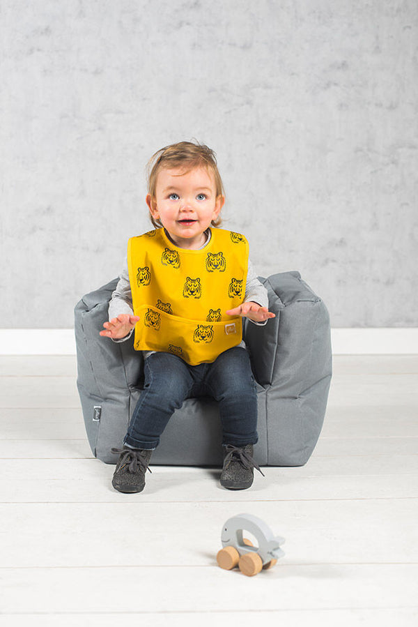 Jollein - Slabbetje Waterproof Tiger | Mustard, Slabbetjes, Jollein, Keekabuu