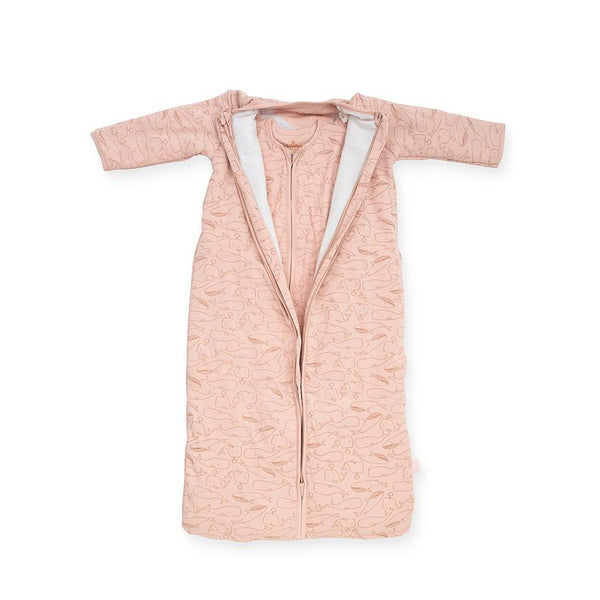 Jollein - Slaapzak 4 seizoenen - Whales pale pink, Slaapzakken, Jollein, Keekabuu