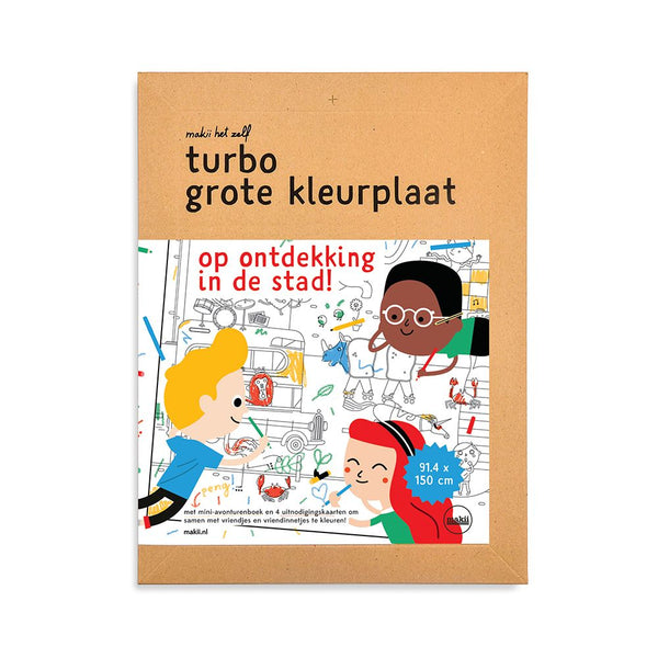 Makii - Turbo Grote kleurplaat, Kleurplaten & stickers, Makii, Keekabuu