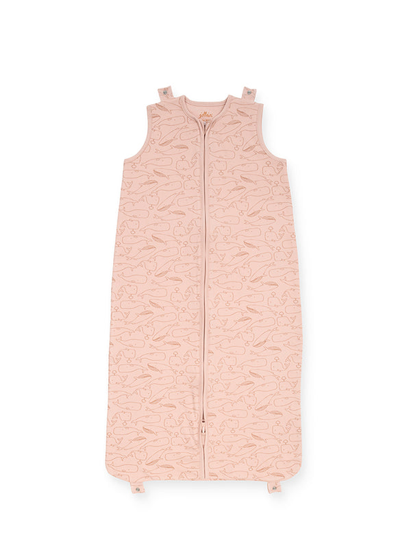 Jollein - Slaapzak 4 seizoenen - Whales pale pink, Slaapzakken, Jollein, Keekabuu
