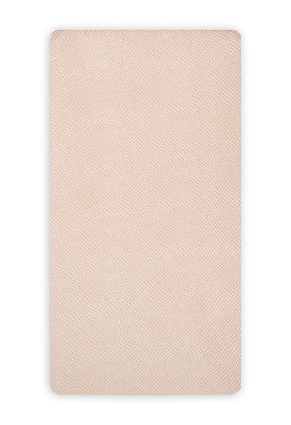 Jollein -  Wieg Hoeslaken Jersey | Snake Pale Pink, Hoeslakens, Jollein, Keekabuu