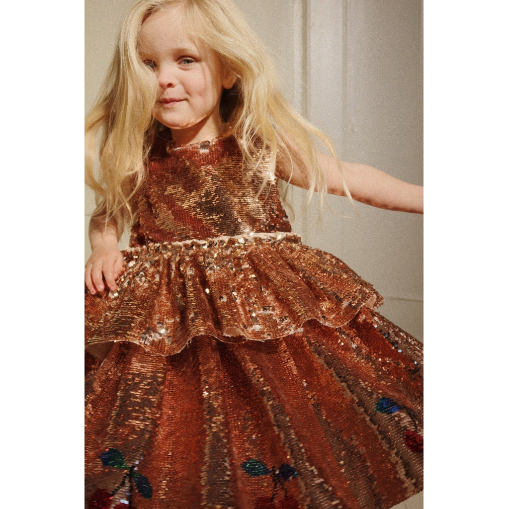 Konges Slojd - Shimmering Sequins Dress Lulu - Brazilian Sand Konges Slojd - Shimmering Sequins Dress Lulu - Brazilian Sand