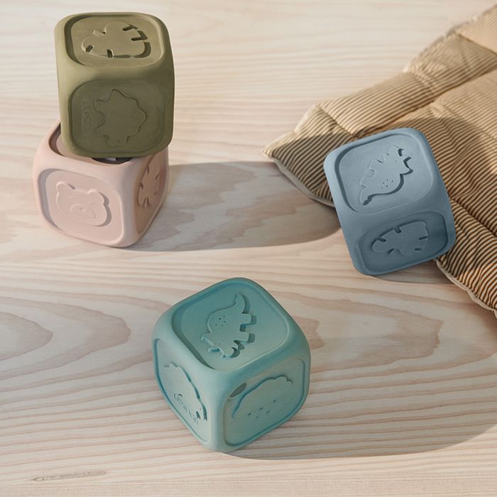 Liewood - Siliconen Dobbelsteen Andrew, Blokken, Liewood, Keekabuu