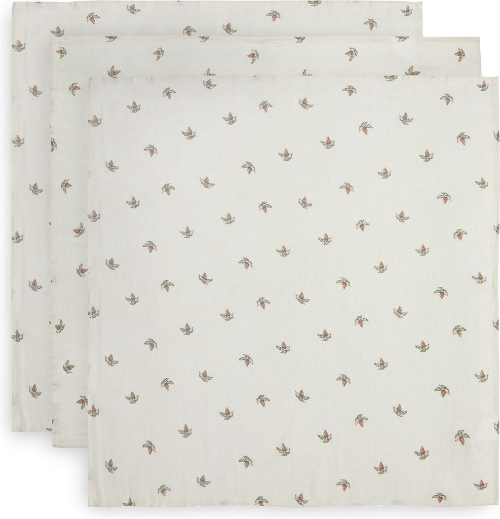 Jollein Hydrophilic cloths (70x70cm) Twig Wild Rose 3 pack