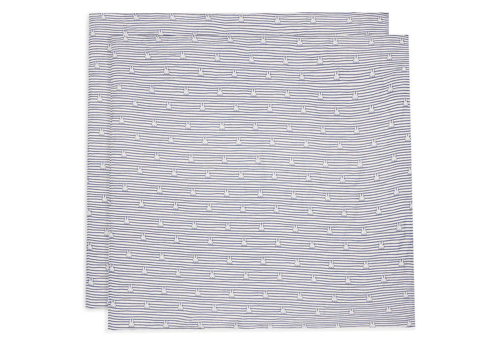 Jollein - Hydrofiele Multidoeken -  Miffy Stripe (115x115cm) 2 pack - Keekabuu