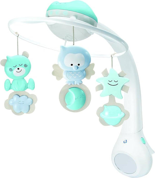 Infantino - 3-in-1 Muziekmobiel, Nachtlamp en Projector, Muziekmobielen, Infantino, Keekabuu