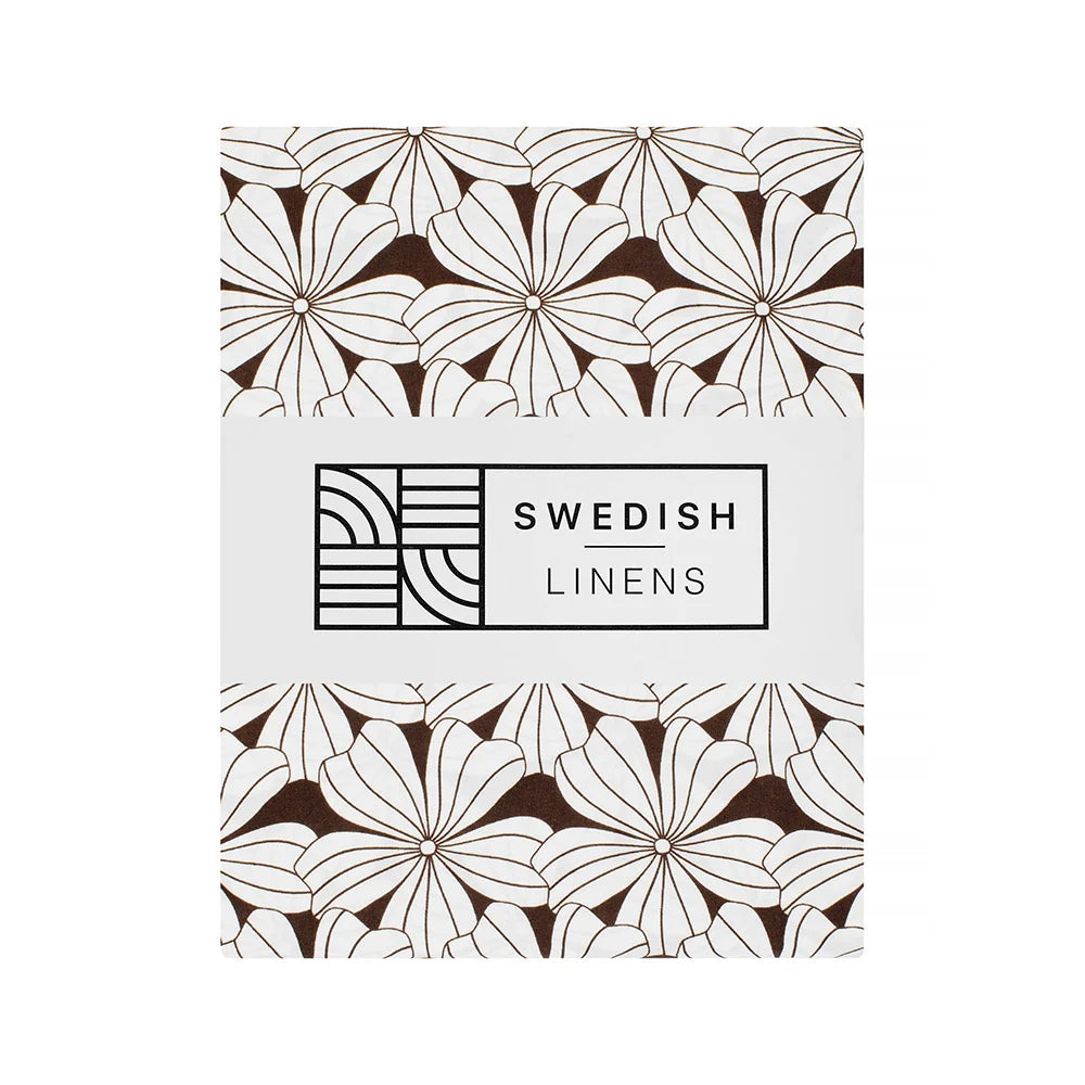 Swedish Linens -  Hoeslaken Flowers (40x80x12cm)
