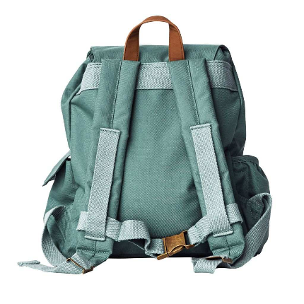 Sebra Spruce Green Mini Backpack With Faux Leather Details Sebra - Backpack main image 2