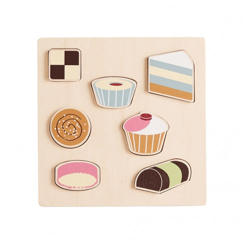 Kids Concept - Houten inlegpuzzel - Puzzel Koekjes, Puzzels, Kid's Concept, Keekabuu