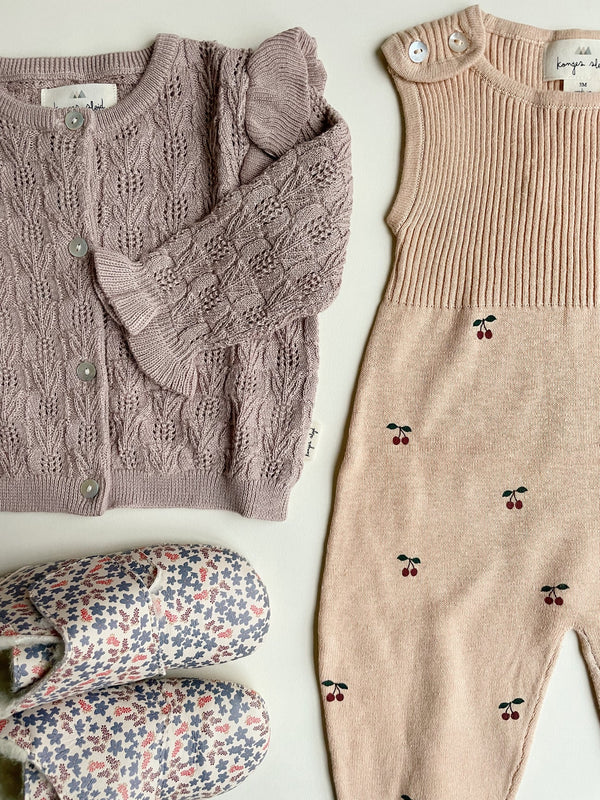 Konges Slojd - Gebreide dolly-spencer - cherry, Onesies, Konges Slojd, Keekabuu