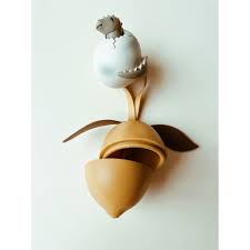 Konges Slojd - Porte-sucette en silicone - Citron