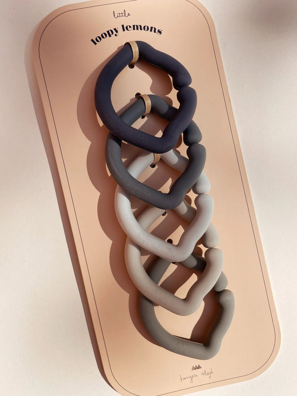 Konges Sløjd - Lot de 5 citrons imbriqués - Anneaux à bascule