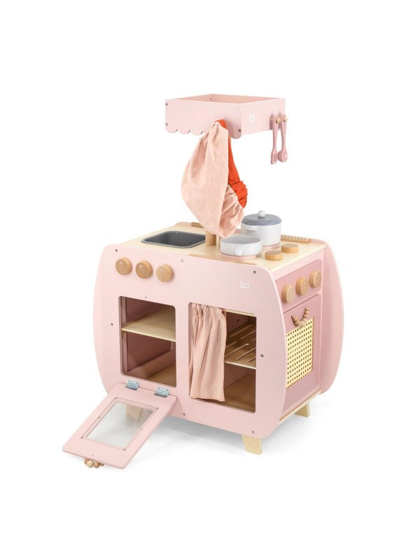 Label Label - Speelkeuken - Bistro Mini TopChef Keuken voor Kleine Chef-Koks, Houten Speelgoed, Label Label, Keekabuu