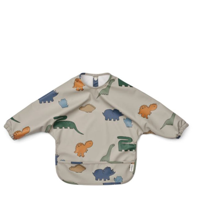 Liewood - Merle Bib with Sleeves and Snap Button Closure