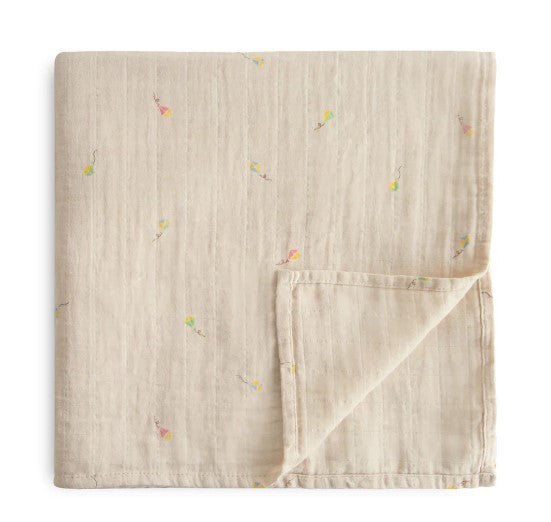 Mushie - Hydrofiele Doek met Print (XL formaat), Hydrofiele doeken, Mushie, Keekabuu