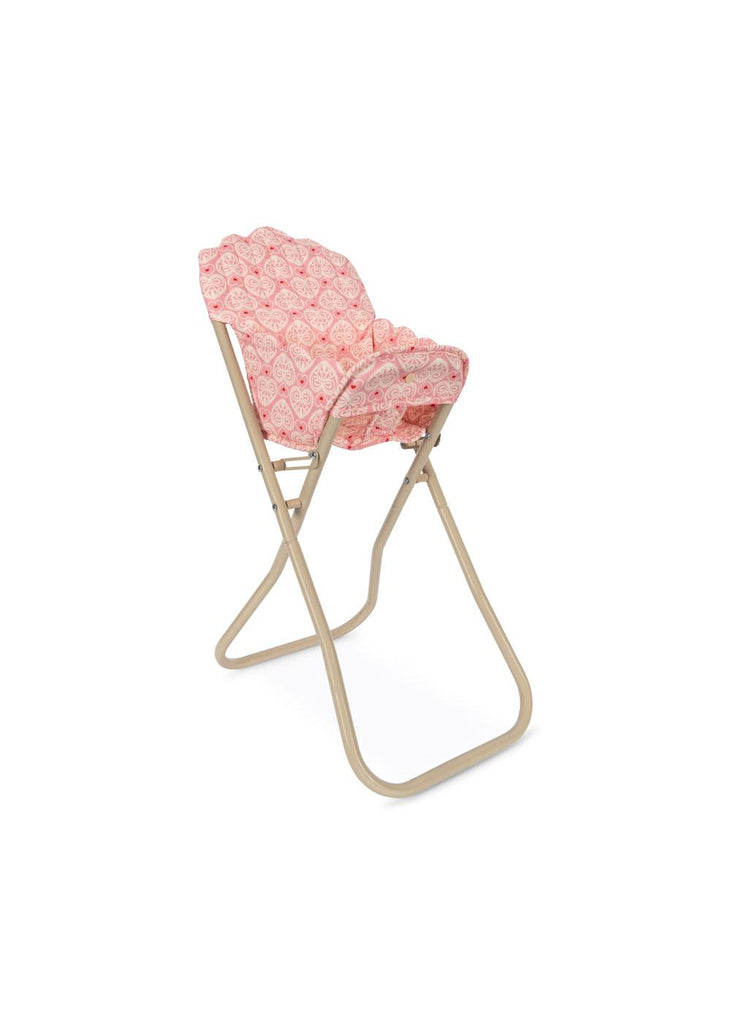 Konges Slojd - Chaise de poupée pliable - Chaise haute pour poupée - Lacy Pink