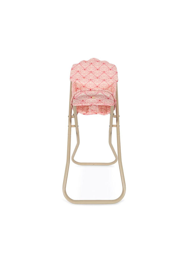 Konges Slojd - Foldable doll chair - Doll High Chair - Lacy Pink