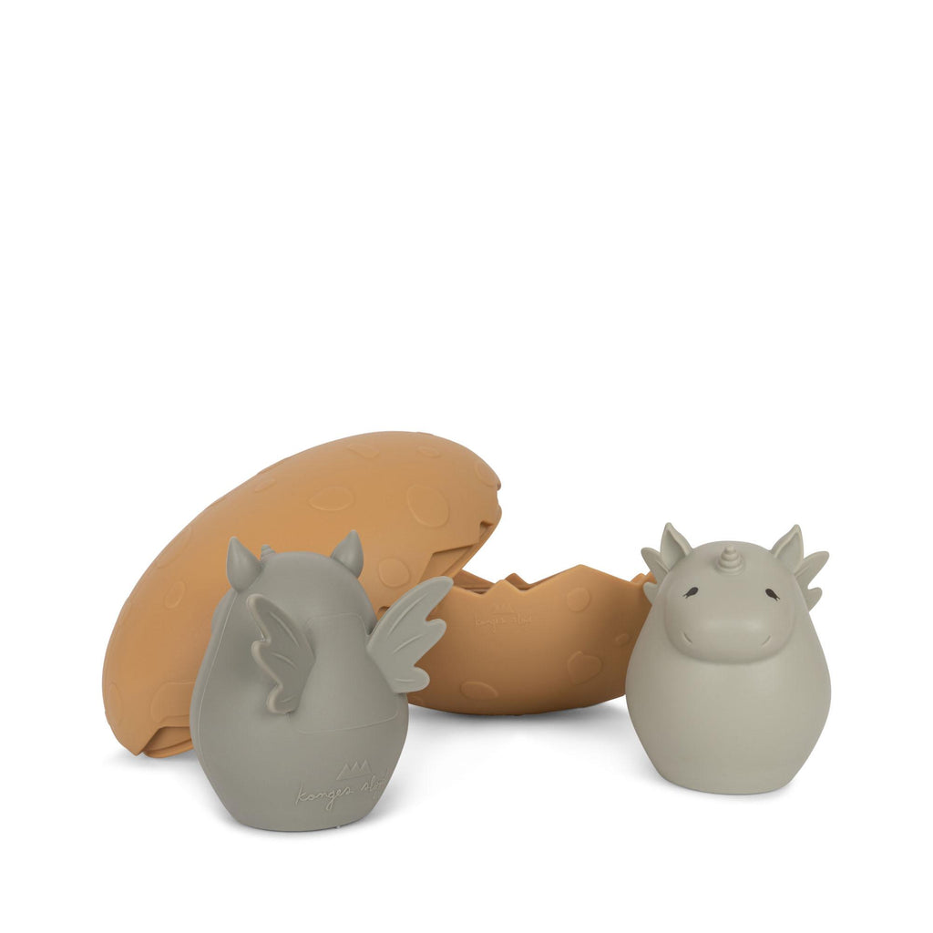 Konges Slojd - Bath toys - Dino Egg - Almond Mix
