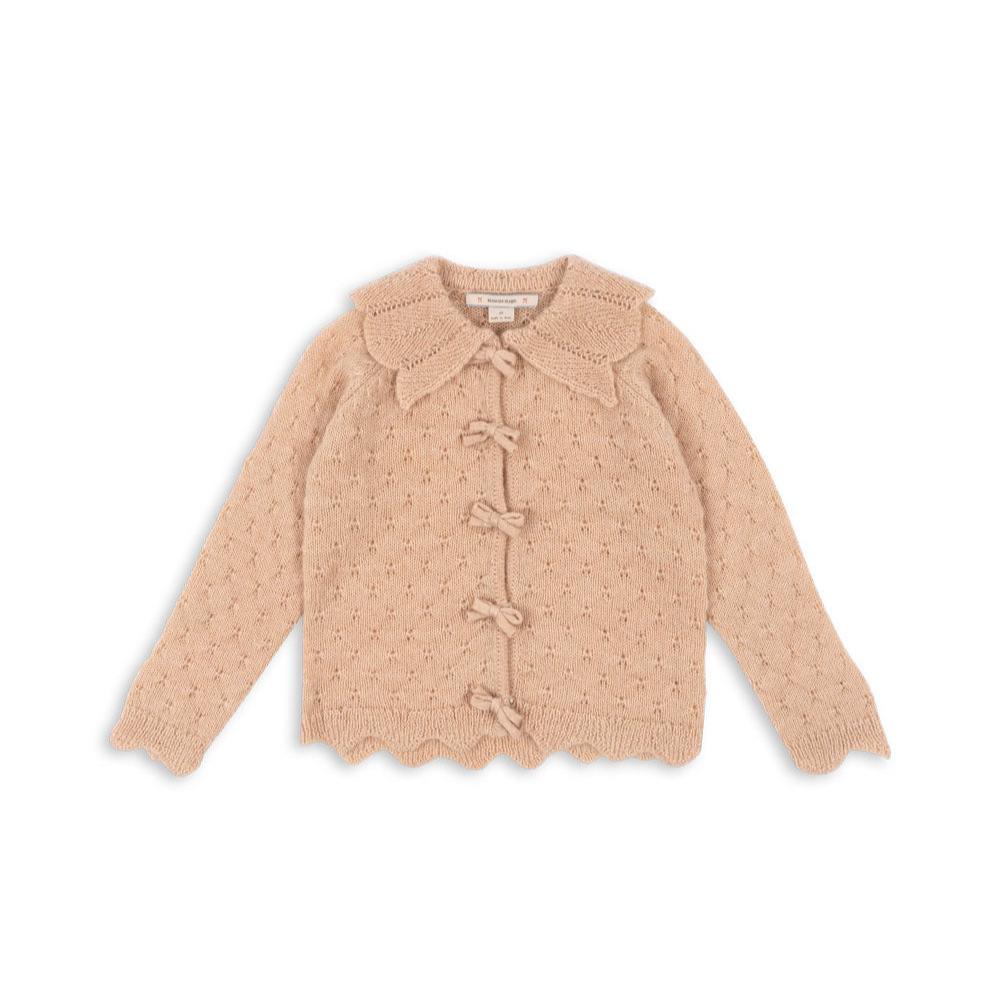 Konges Slojd - Vest - Smilla Vest Cardigan - Versierd met kleine strikjes