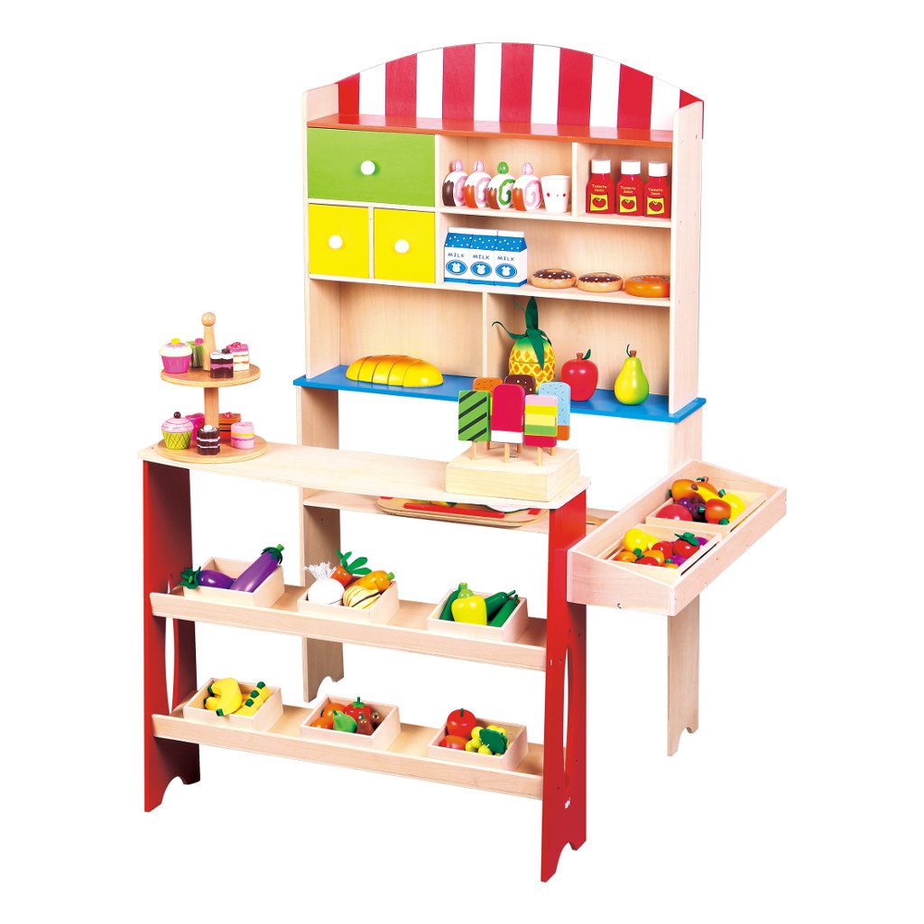 Kids Concept -  Wooden Shopping Cart - Shopping Trolley for Little Shoppers (copy)