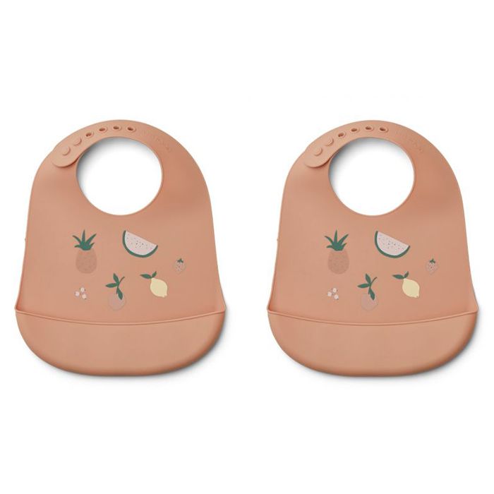 Liewood - Tilda Silicone Slabbetje (set van 2), Slabbetjes, Liewood, Keekabuu