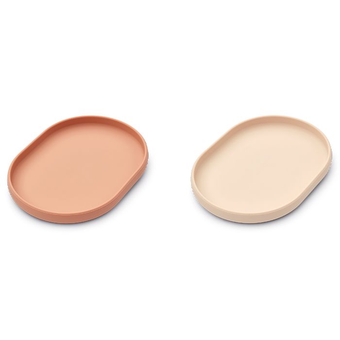 Liewood - Siliconen Kinderborden - Anita (Set van 2), Kinder servies, Liewood, Keekabuu