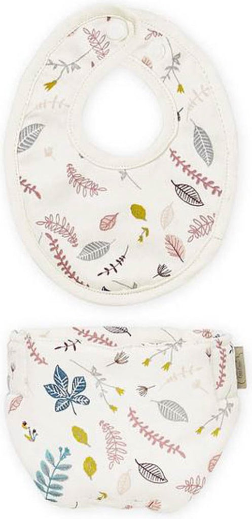 Cam Cam Copenhagen - Poppen Luier en Slabbetje Pressed Leaves Rose, Poppenkleding, Cam Cam Copenhagen, Keekabuu