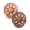 BIBS -Boheme Fopspeen Natuurlijk Rubber (2 stuks) Peach/Woodchuck, Fopspenen, Bibs, Keekabuu