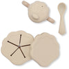 Konges Sløjd  - Silicone Serviesset Schelp, Kinderserviesset, Konges Slojd, Keekabuu