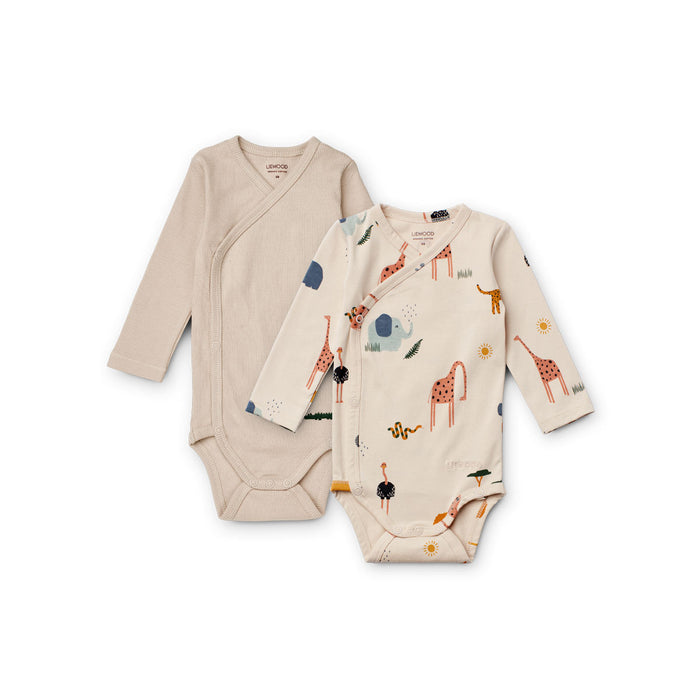 Liewood - Overslagrompers (Set van 2), Jumpsuits en rompertjes, Liewood, Keekabuu