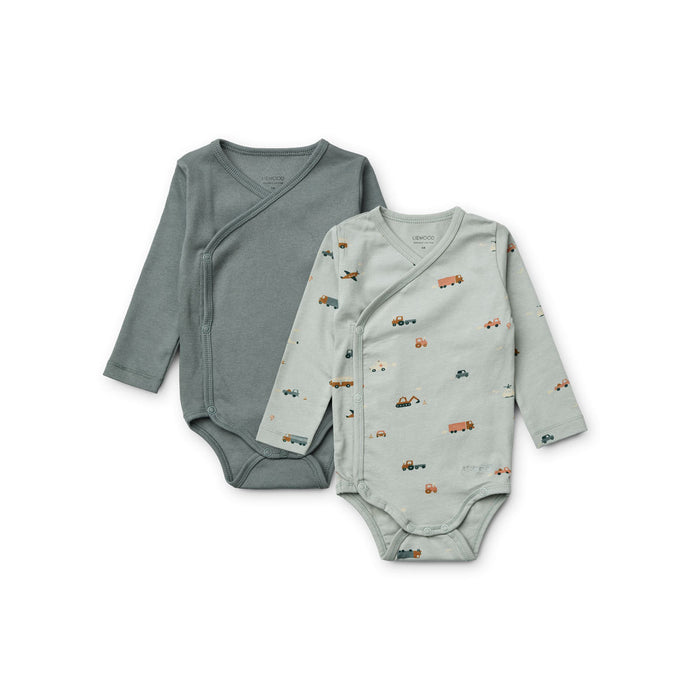 Liewood - Overslagrompers (Set van 2), Jumpsuits en rompertjes, Liewood, Keekabuu