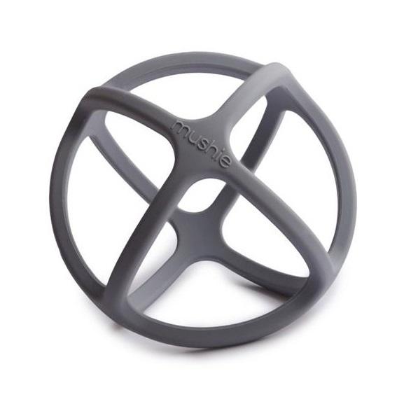 Mushie Siliconen Babylepels | Stone/Cloudy Mauve