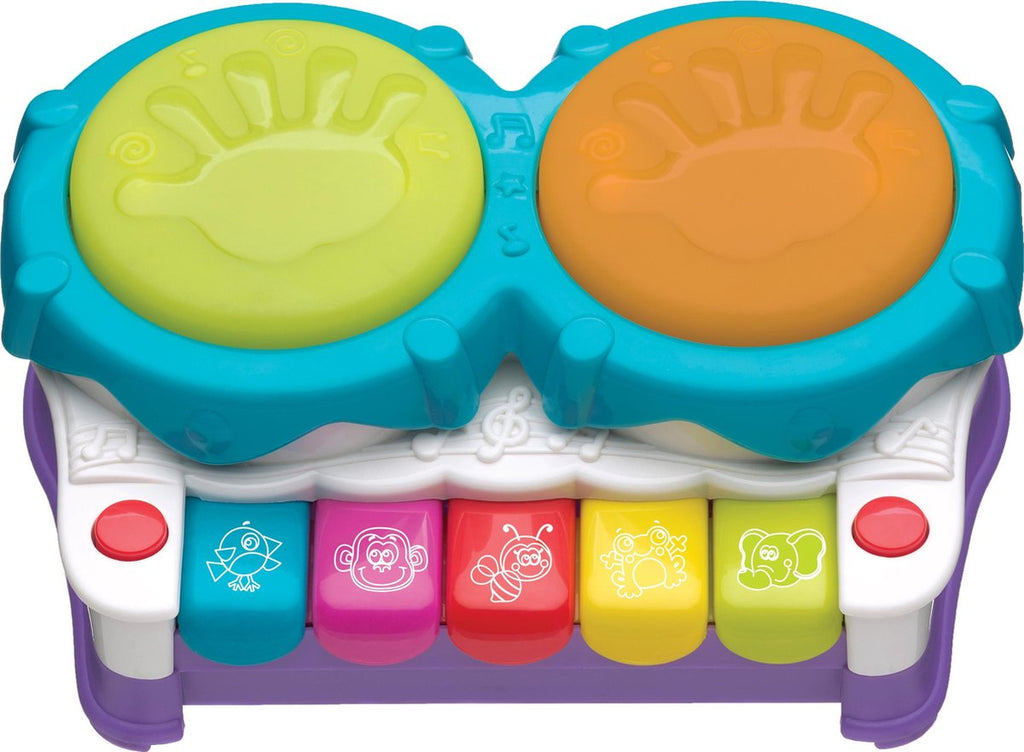 Playgro -  2 in 1 Muziekmaker met geluid en licht, Activiteiten speelgoed, Playgro, Keekabuu