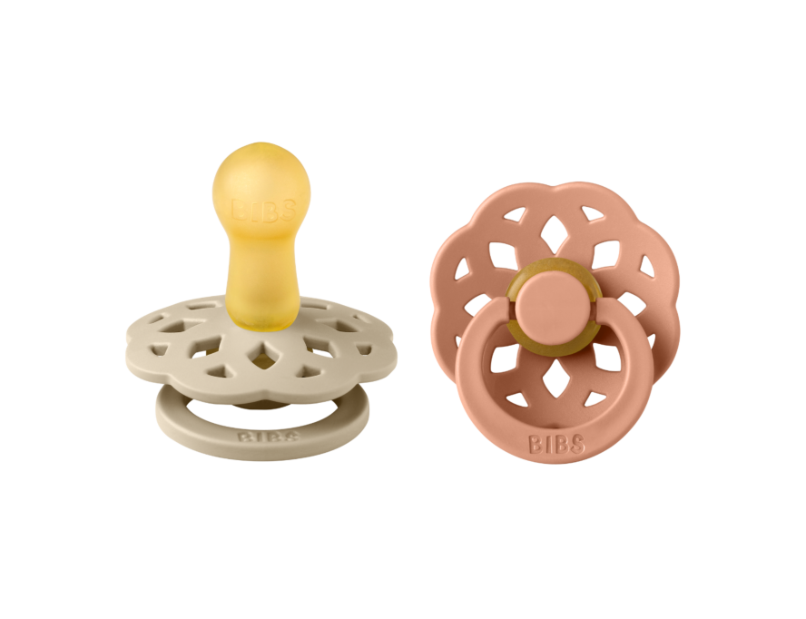 BIBS - Boheme Fopspeen  Natuurlijk Rubber  (2 stuks)  Vanilla/Peach, Fopspenen, Bibs, Keekabuu