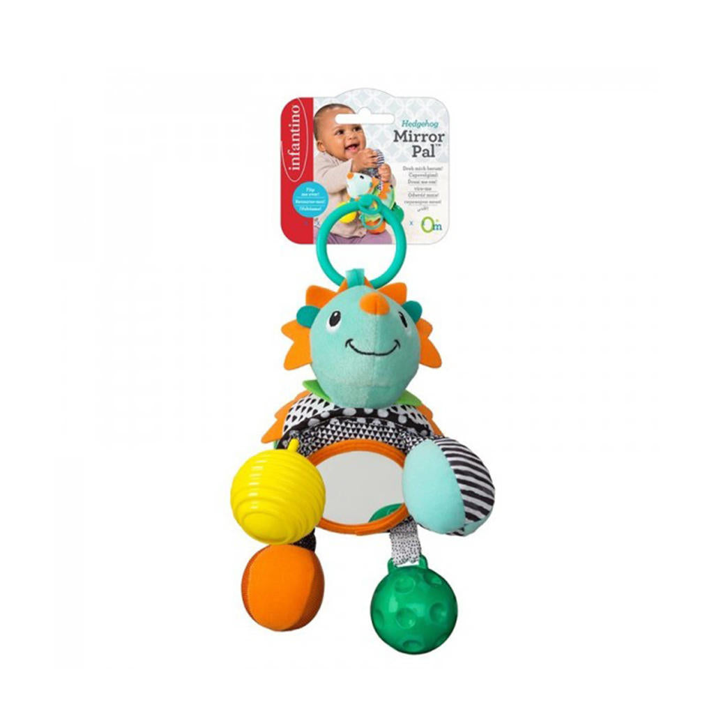 Infantino -  Hanger Egel met Rammelaar en Spiegel, Activiteiten speelgoed, Infantino, Keekabuu