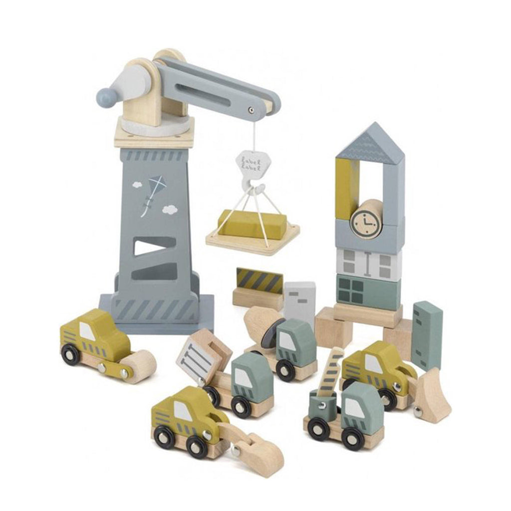 Label Label - Houten Bouwwerf, Houten speelgoed, Label Label, Keekabuu