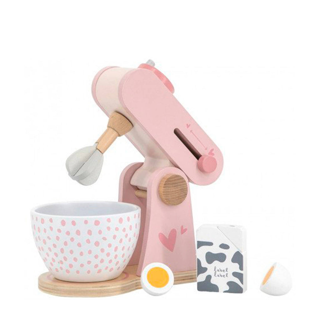 Label Label - Houten Keukenmixer Set - Keukenrobot, Houten speelgoed, Label Label, Keekabuu