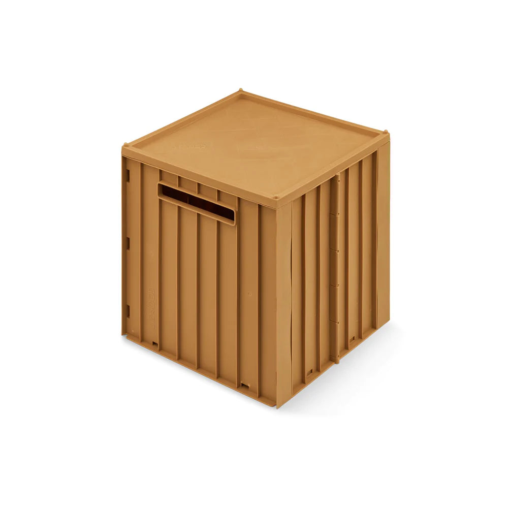 LIEWOOD ELIJAH STORAGE BOX W. LID GOLDEN CARAMEL LIEWOOD ELIJAH STORAGE BOX W. LID GOLDEN CARAMEL