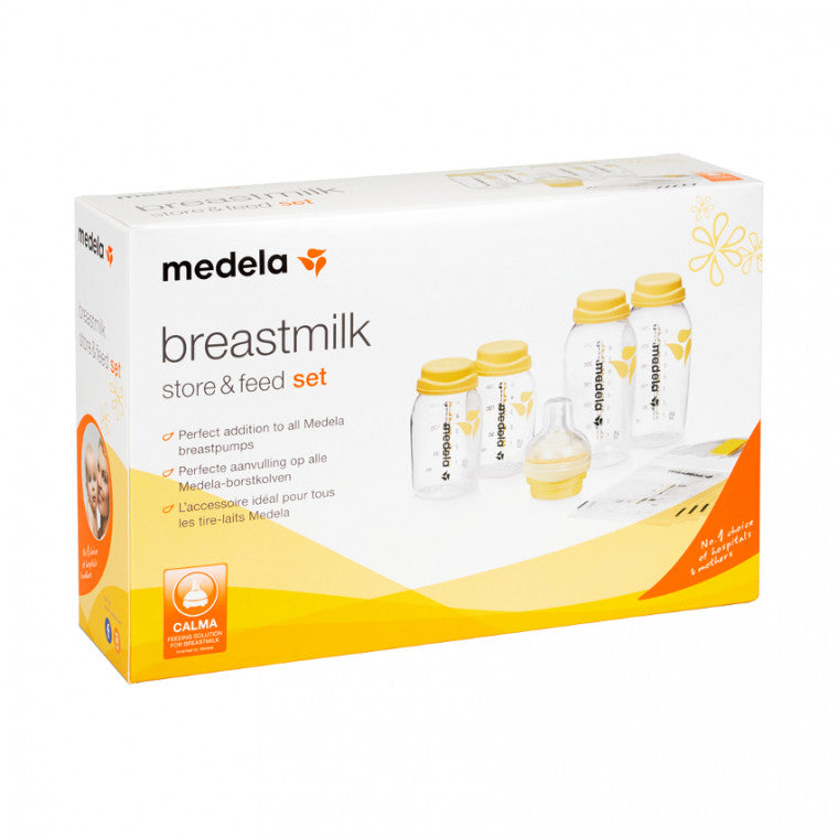 Medela - Moedermelk - Store & Feed Set, Babyflessen, Medela, Keekabuu