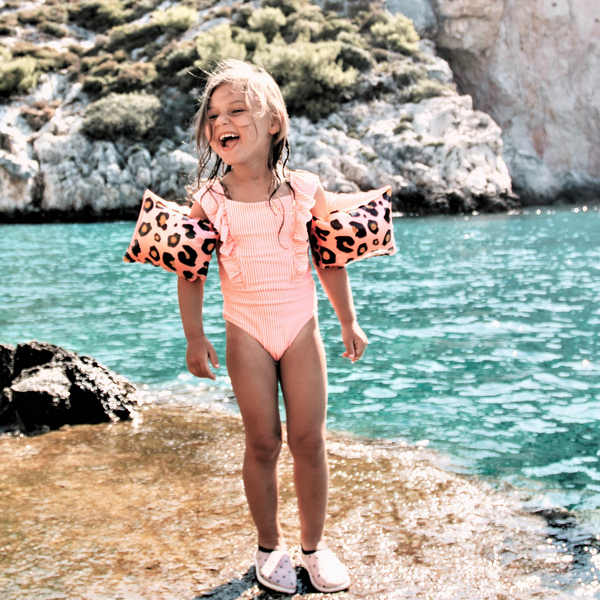 Swim Essentials - Zwembandjes Panter Rosé Goud 2-6 jaar, Zwembandjes, Keekabuu, Keekabuu